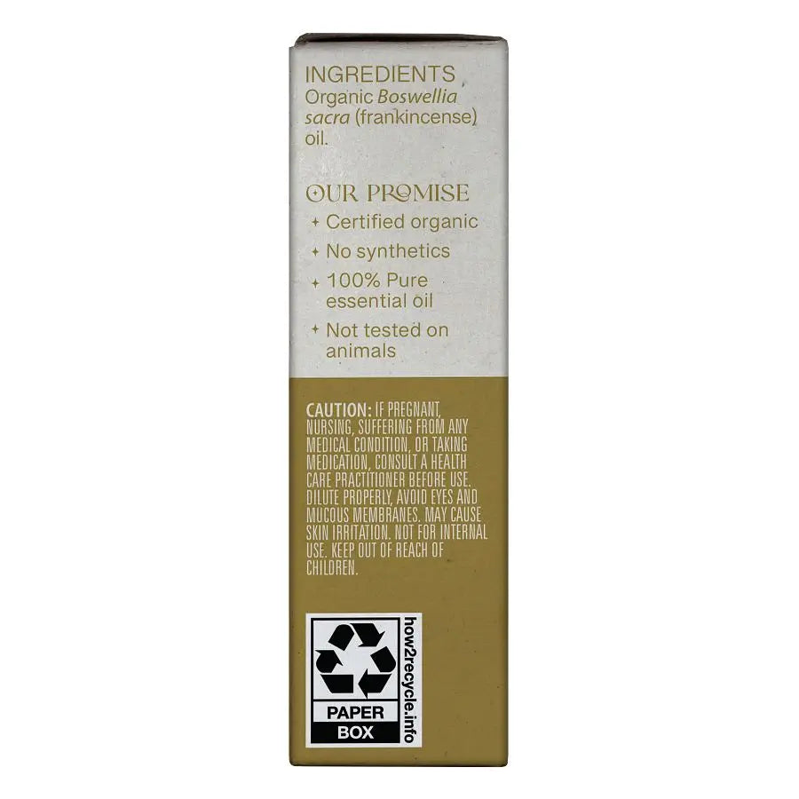 Aura Cacia Organic Frankincense Essential Oil, 0.25 fl oz