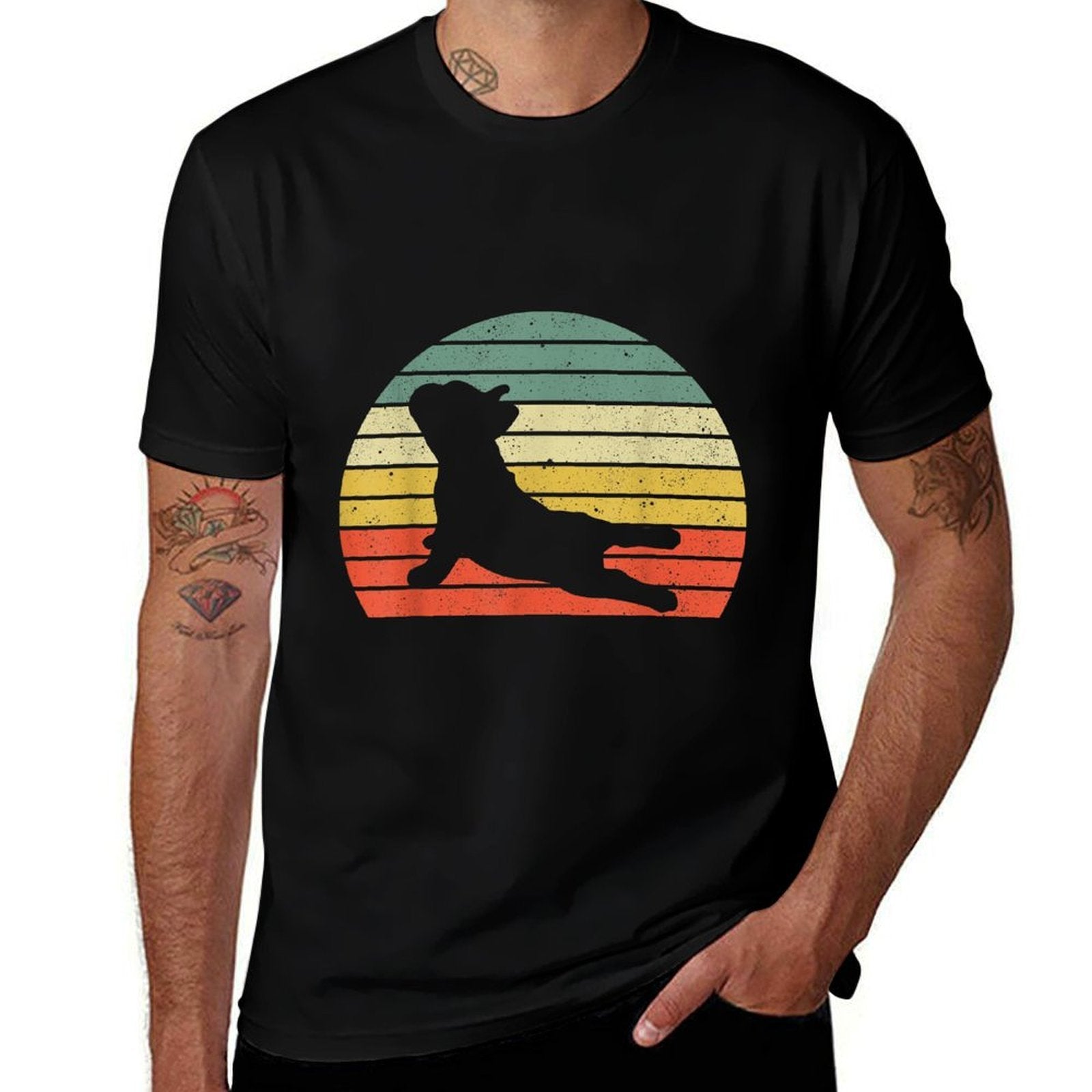French Bulldog Yoga Funny Frenchie for Men Women  Quick-drying T-Shirt