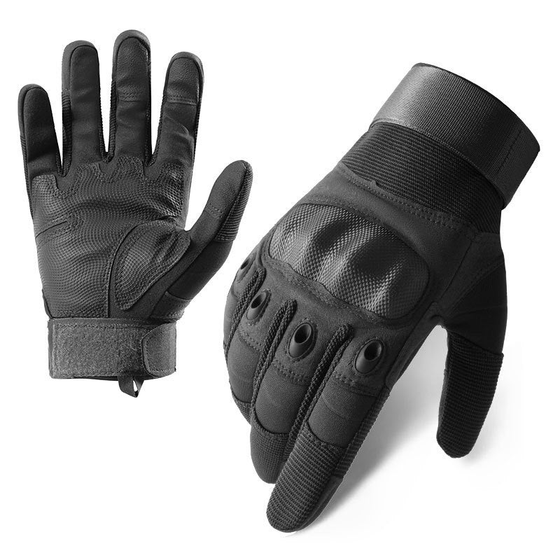 Men's Outdoor Protective Riding Sports Anti-slip Wear-resistant Full Finger Gloves