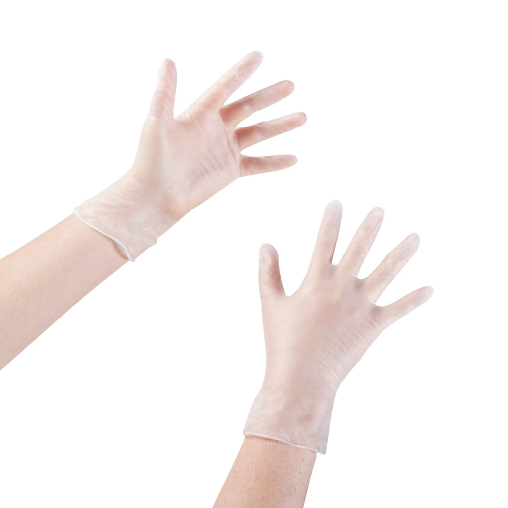 McKesson Vinyl Exam Glove, Small, Clear 14-114
