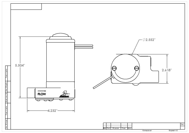 Aeromotive H/0 Fuel Pump - ORB-08