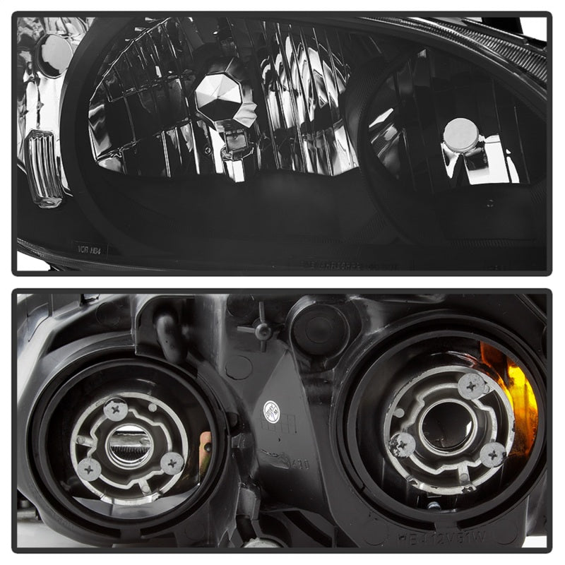 SPYDER xTune 04-05 Honda Civic (Excl Hatchback/Si) OEM Style Headlights - Black (HD-JH-HC04-4D-AM-BK) 9042706