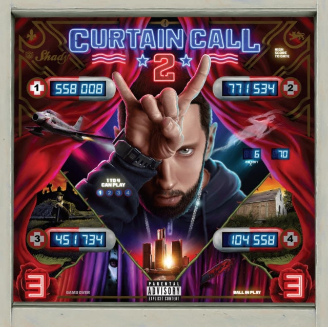 Curtain Call 2 (2LP) & Curtain Call: Hits & Recovery & Kamikaze (Opaque Olive Green LP Vinyl/Gatefold Jacket) & Slim Shady LP & Marshall Mathers LP
