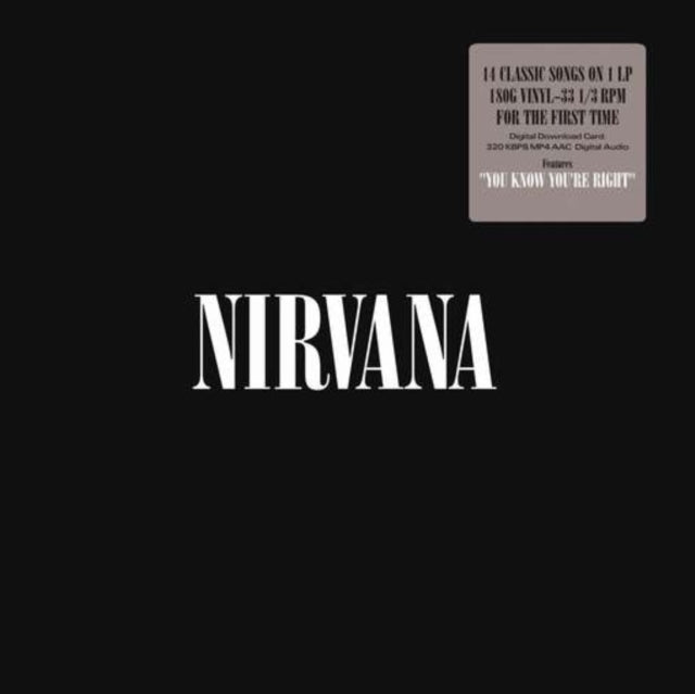 Nevermind (30Th Anniversary/Super Deluxe/8LP/7Inch) & In Utero: 2013 Mix (2LP) & Nirvana (150G/Dl Code)