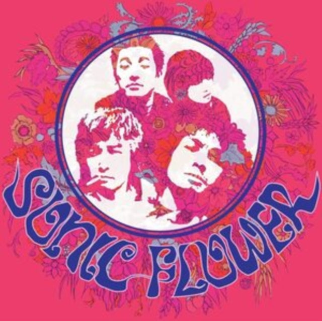 Sonic Flower (Alternate Cover) (Pink/Blue/White LP Vinyl) & Sonic Flower (Transparent Blue/White/Solid Blue Striped LP Vinyl) & Sonic Flower (Fuchsia LP Vinyl)