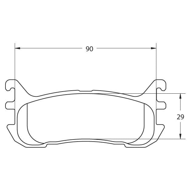 PFC Spec Miata (NA/NB 1.8L) Rear Brake Pads - 97 Compound - 0636.97.13.44