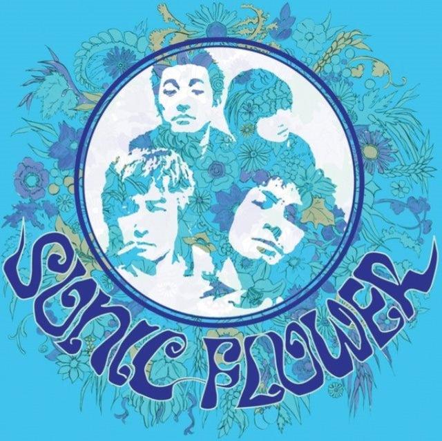Sonic Flower (Alternate Cover) (Pink/Blue/White LP Vinyl) & Sonic Flower (Transparent Blue/White/Solid Blue Striped LP Vinyl) & Sonic Flower (Fuchsia LP Vinyl)