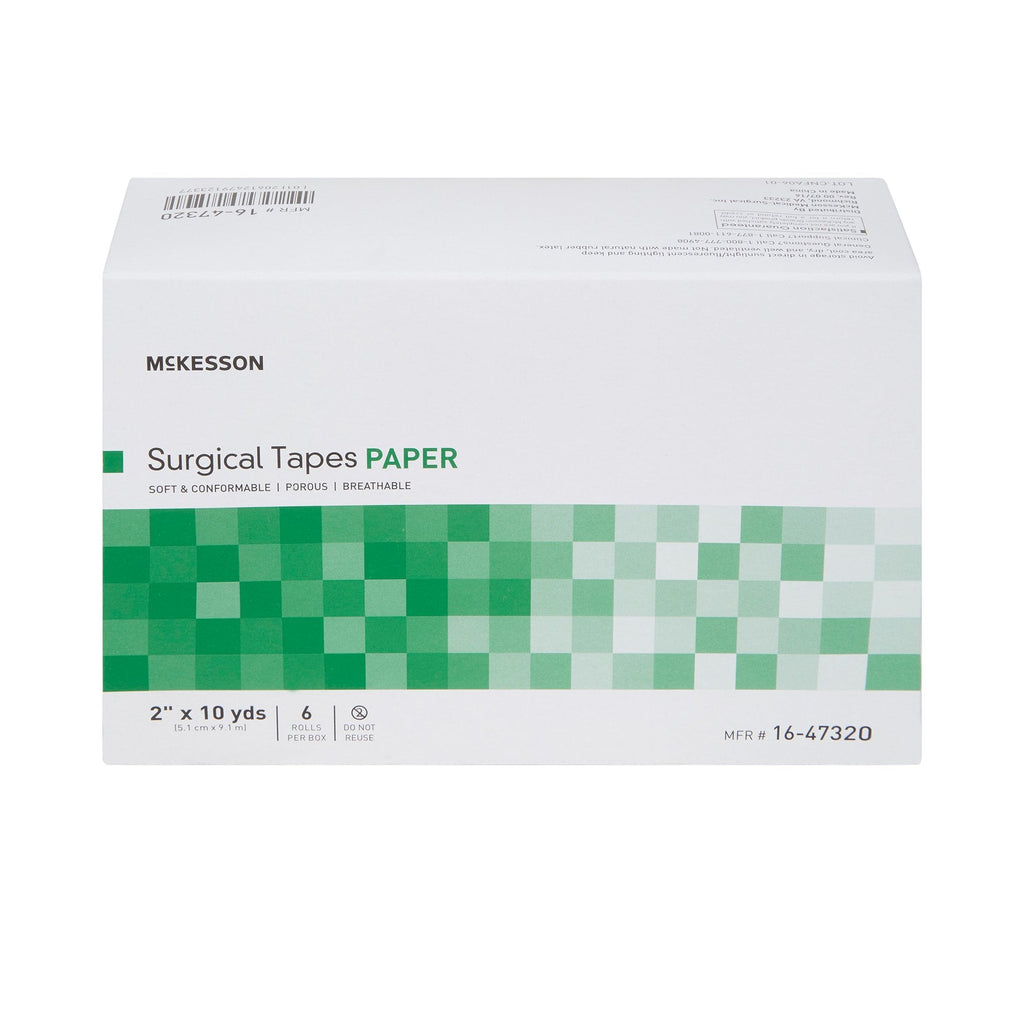 McKesson Paper Medical Tape, 2 Inch x 10 Yard, White 16-47320