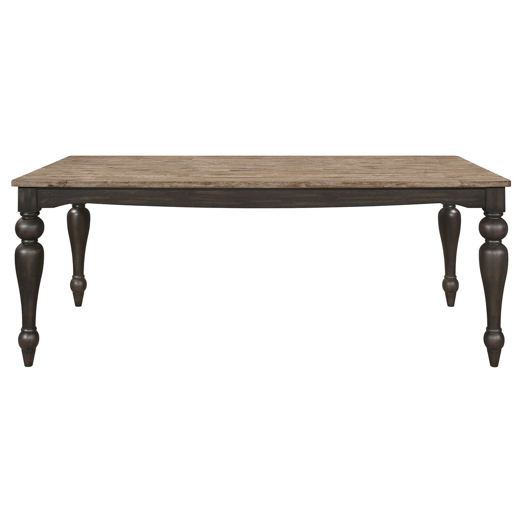 Windsor - 6 Piece Rectangular Dining Set - Brown