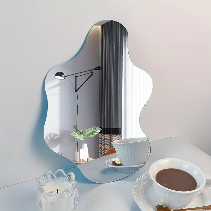 Cloud-shaped Mirror Acrylic Wall Background Decoration
