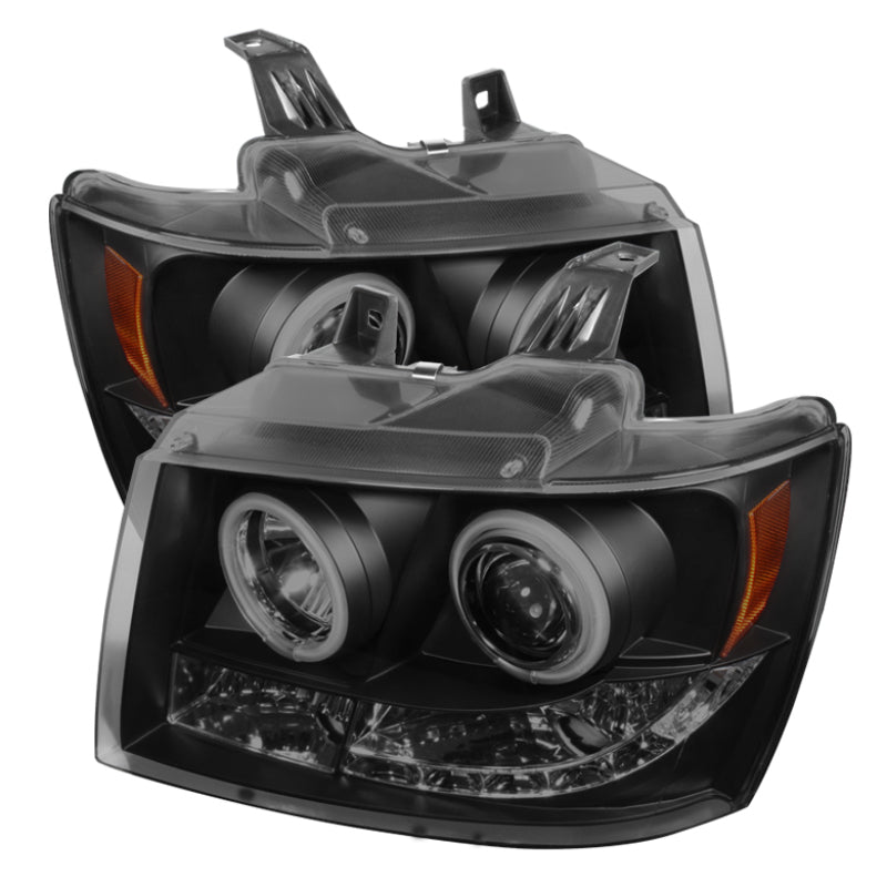 SPYDER Chevy Suburban 1500 07-14 Projector Headlights CCFL Halo LED Blk Smke PRO-YD-CSUB07-CCFL-BSM 5078759