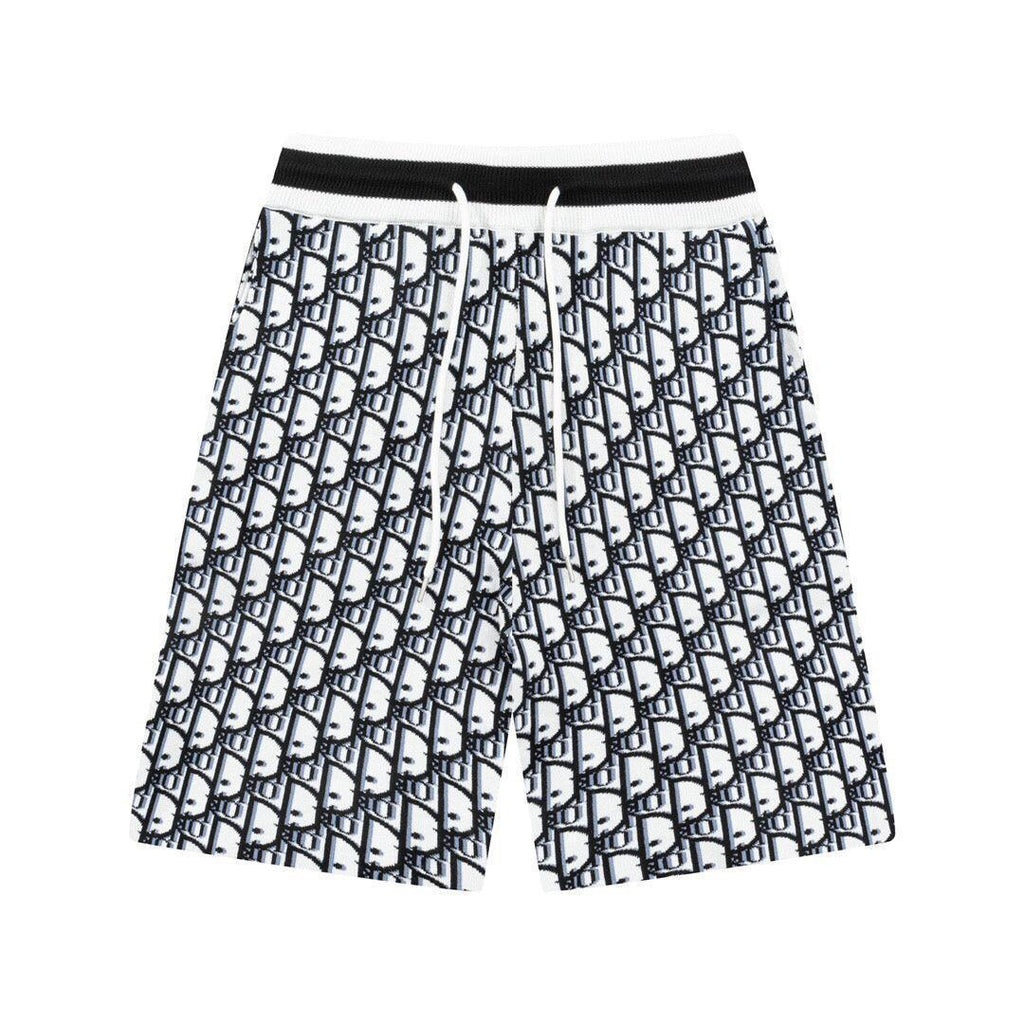 Dior Knit Basketball Shorts 'Black/White'