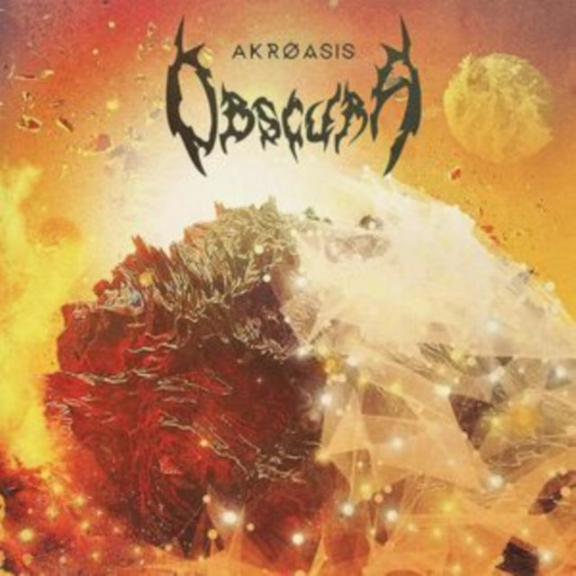 Obscura - Cosmogenesis (Orange, Silver & Royal Blue Merge W/ Orange Krush, Silver & Royal Blue Splatter LP Vinyl) & Akroasis (Red, Mustard Yellow & Bone White W/ Blood Red, Neon Yellow & Bone White Splatter LP Vinyl)