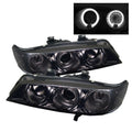 SPYDER Honda Accord 94-97 1PC Projector Headlights LED Halo Amber Reflctr Smke PRO-YD-HA94-AM-SMC 5010711