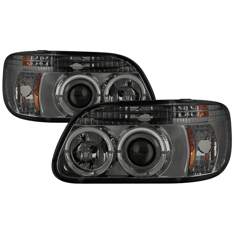 SPYDER Ford Explorer 95-01 1PC Projector Headlights LED Halo Smke PRO-YD-FEXP95-HL-1PC-SM 5010155