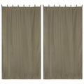 Yescom 2-Pcs Outdoor Curtain Panel, Tab Top, 54Wx120L