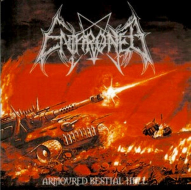 Enthroned - Armoured Bestial Hell (Clear LP Vinyl With Red/Orange/White Splatter LP Vinyl) & Prophecies Of Pagen Fire (2LP/Clear Vinyl With Red/Yellow/Black Splatter Vinyl)