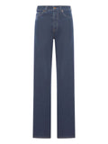 Miu Miu Women Embroidered-Logo Flock Jeans