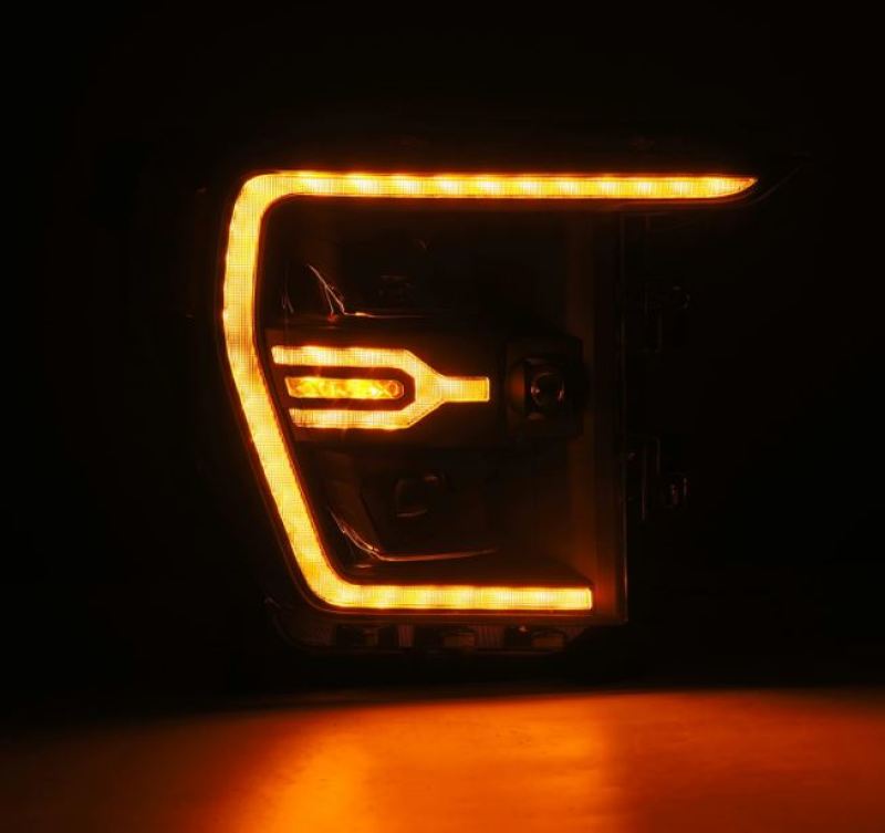 AlphaRex 21-22 Ford F150 Luxx-Series Projector Headlights Black w/Activ Light/Seq Signal 880139 *Discontinued