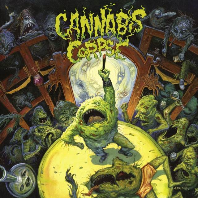 Cannabis Corpse - Left Hand Pass (Ltd/Light Rose LP Vinyl) & Beneath Grow Lights Thou Shalt Rise (Picture Disc/Limited) & Weeding (White LP Vinyl)