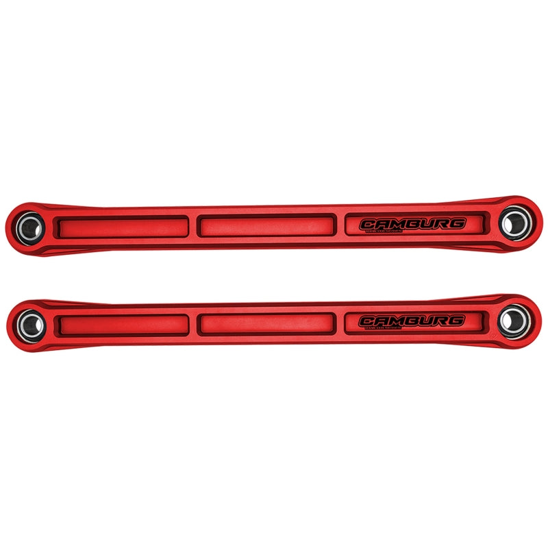 Camburg Ford Bronco 21-23 KINETIK Series Rear Billet Lower Trailing Arm Kit (Red) CAM-120032-RED