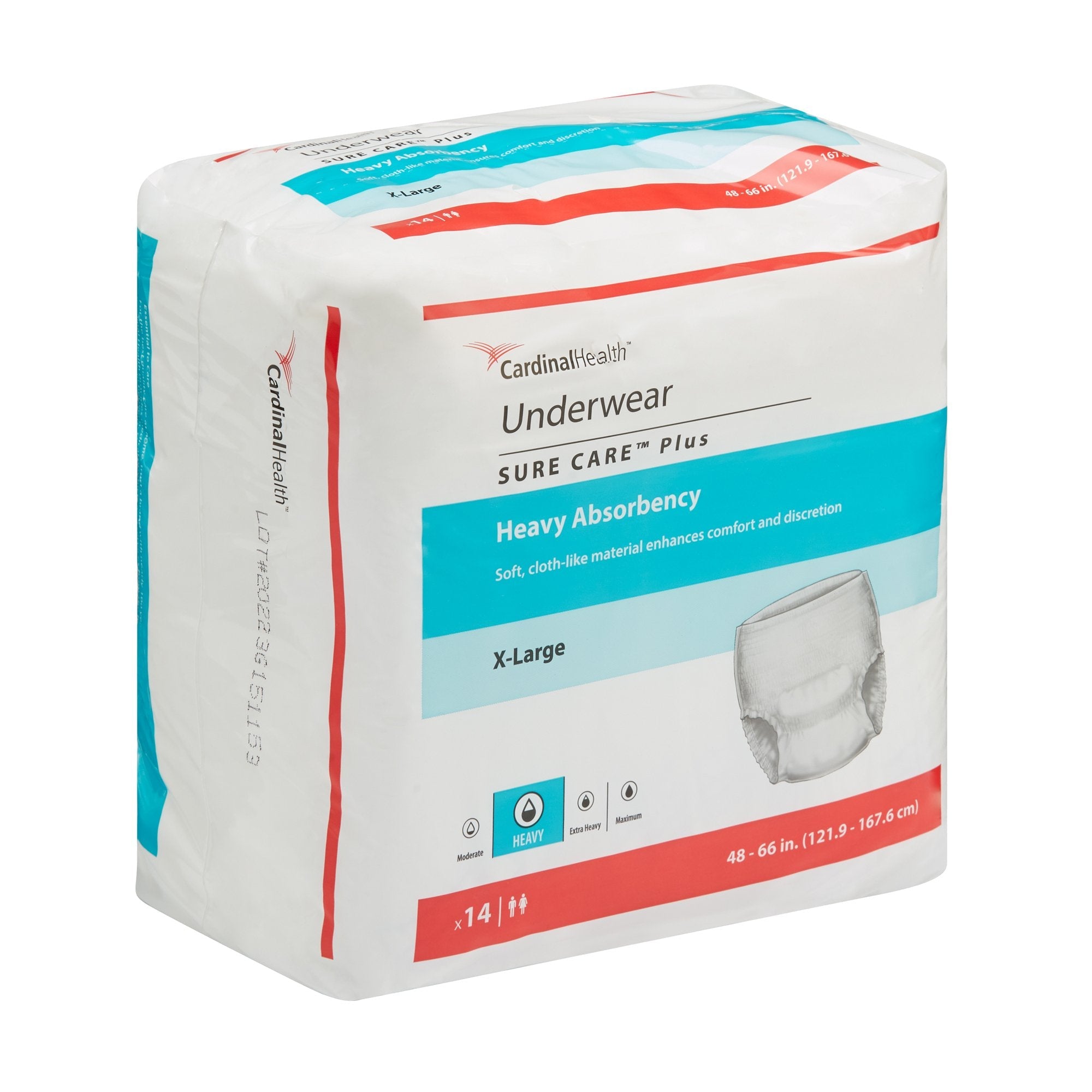 Sure Care™ Plus Heavy Absorbent Underwear, Extra Large 1625