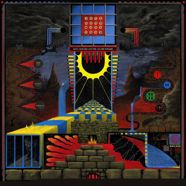 King Gizzard & The Lizard Wizard - Nonagon Infinity (Yellow/Red/Black LP Vinyl) & Teenage Gizzard (Magenta & Yellow Splatter LP Vinyl) & Infest The Rats' Nest (Red/Black LP Vinyl) & Polygondwanaland & Fishing For Fishies (Green LP Vinyl) & Live In