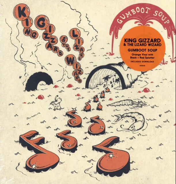 King Gizzard & The Lizard Wizard - K.G. (X) & Infest The Rats' Nest (Red/Black LP Vinyl) & Fishing For Fishies (Green LP Vinyl) & Teenage Gizzard (Magenta & Yellow Splatter LP Vinyl) & Gumboot Soup & Live In Paris '19 (Fuzz Club Official Bootleg)