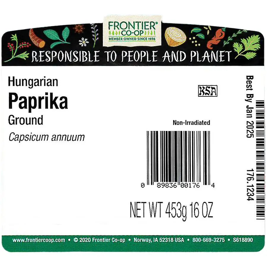 Frontier Herb Hungarian Ground Paprika Powder, 1 lb
