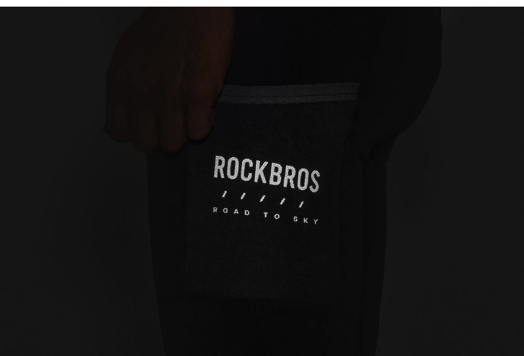 【ROAD TO SKY】by ROCKBROS Men's Cycling Bib Tights in Black