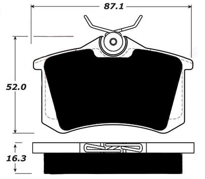 Porterfield Brake Pads for 2014 VOLKSWAGEN JETTA w/288mm FD 253mm RD w/Sensor