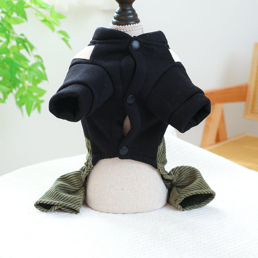 Pet Ring Dog Cat Clothes New Corduroy
