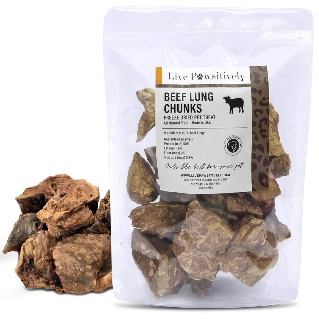 🐄❤️ Freeze-Dried Beef Lung Chunks for Dogs – Single-Ingredient High-Protein Treat