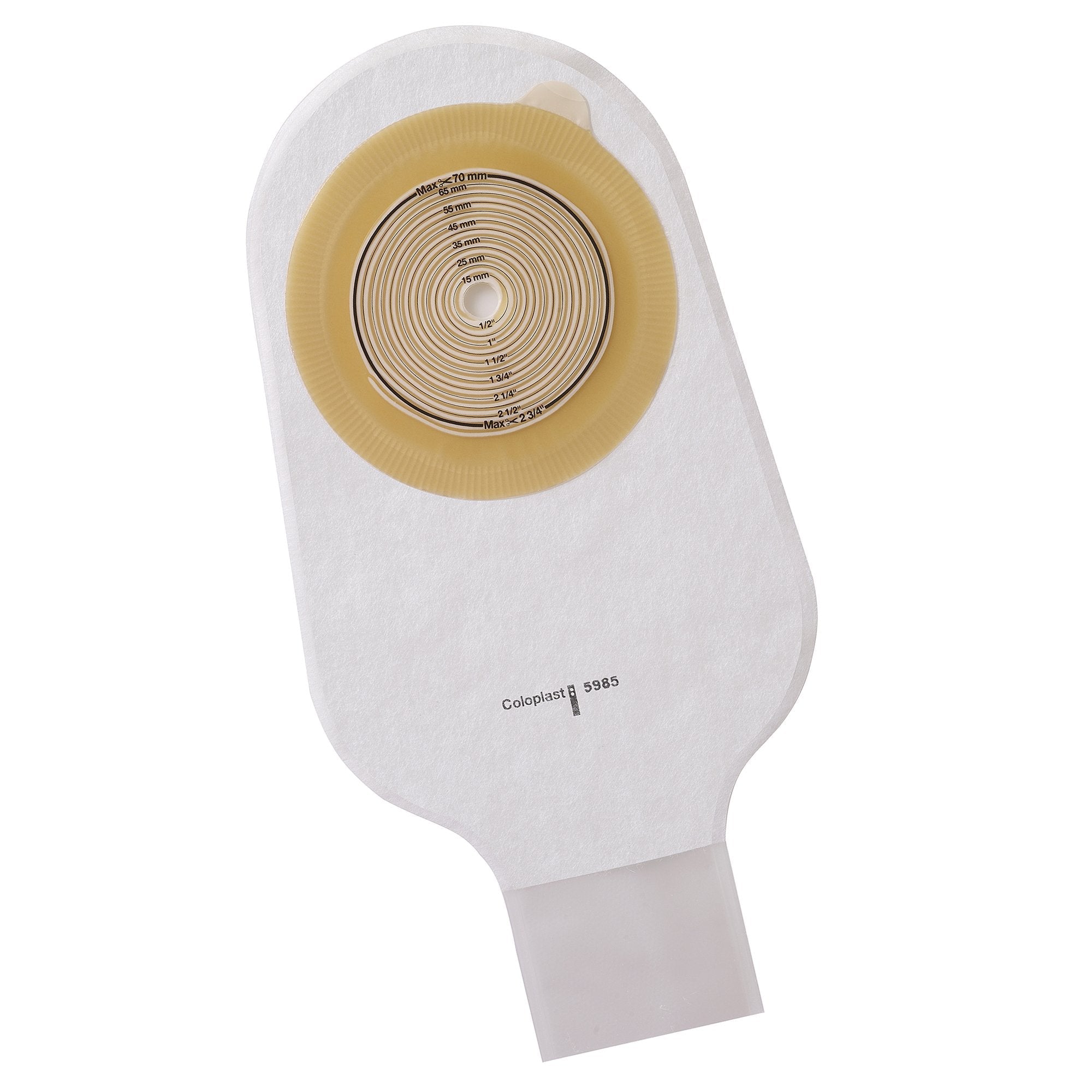 Assura® Flat 1-Piece Transparent Ostomy Pouch, 10 – 70 mm Stomas 12660