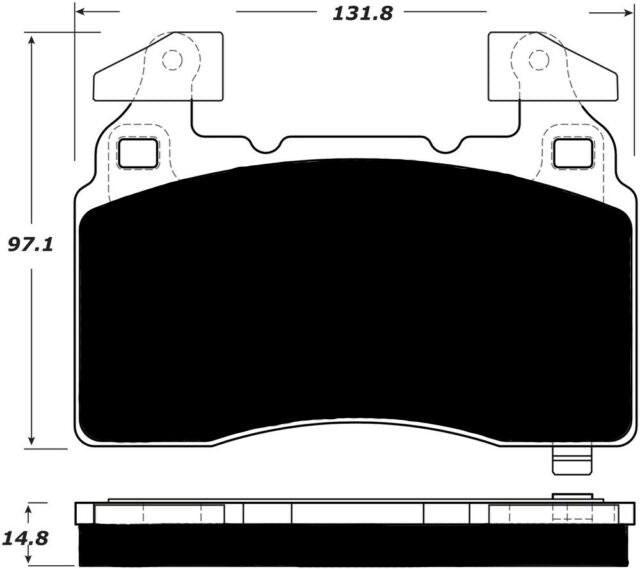 Porterfield Brake Pads for 2015 CHEVROLET CORVETTE Z51
