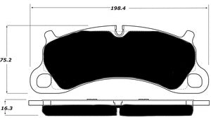 Porterfield Brake Pads for 2015 PORSCHE 911 Carrera S w/Iron Disc
