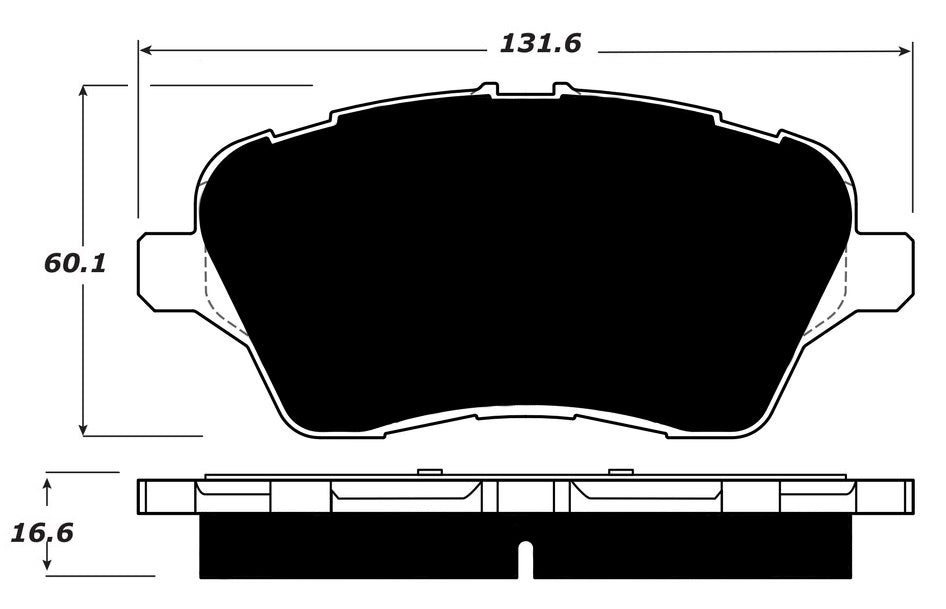 Porterfield Brake Pads for 2016 FORD FIESTA- Rear Disc