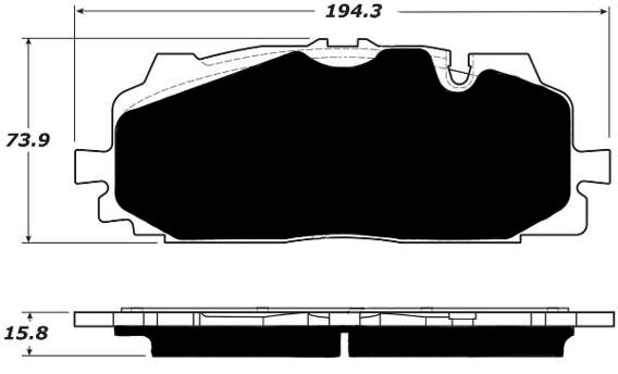Porterfield Brake Pads for 2016 AUDI Q7 - w/375mm Front Discs