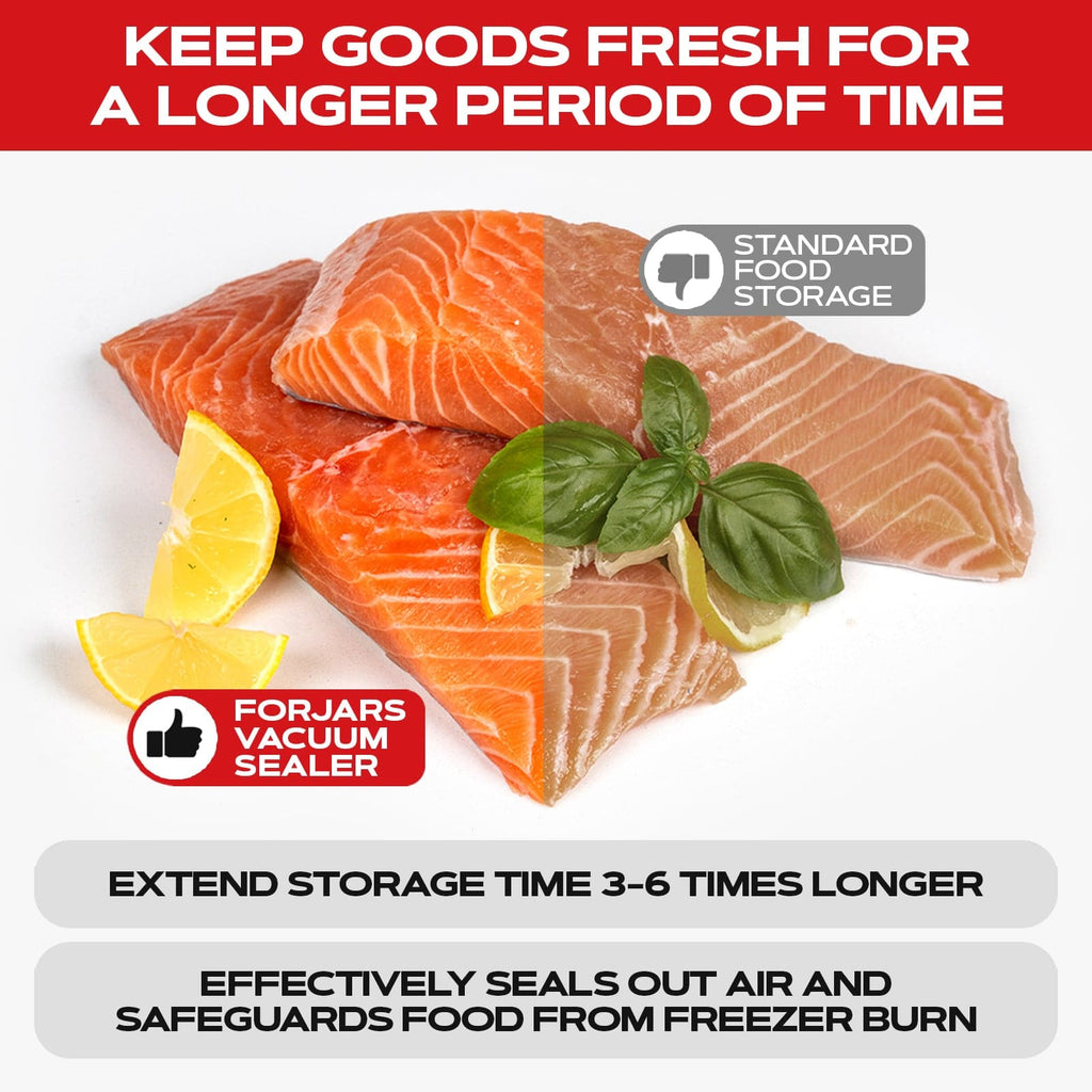 100 Count 8x12 Vacuum Sealer Bags - Textured on Both Sides, 7.5 Mil Thickness
