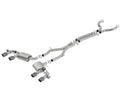 Borla 17-18 Chevrolet Camaro ZL1 6.2L V8 Atak Catback Exhaust w/ Dual Mode Valves CF Black Anod 140727CFBA