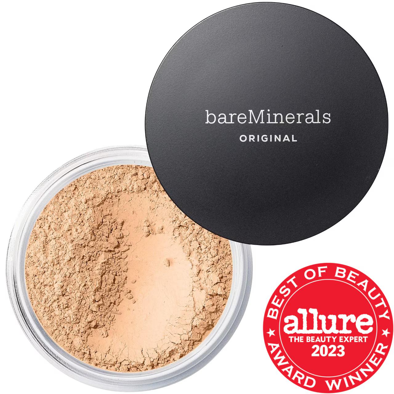 Original Mineral Foundation SPF 15: Talc-Free, Vegan, Buildable Coverage, Natural Luminous Finish - Best Clean Beauty Choice