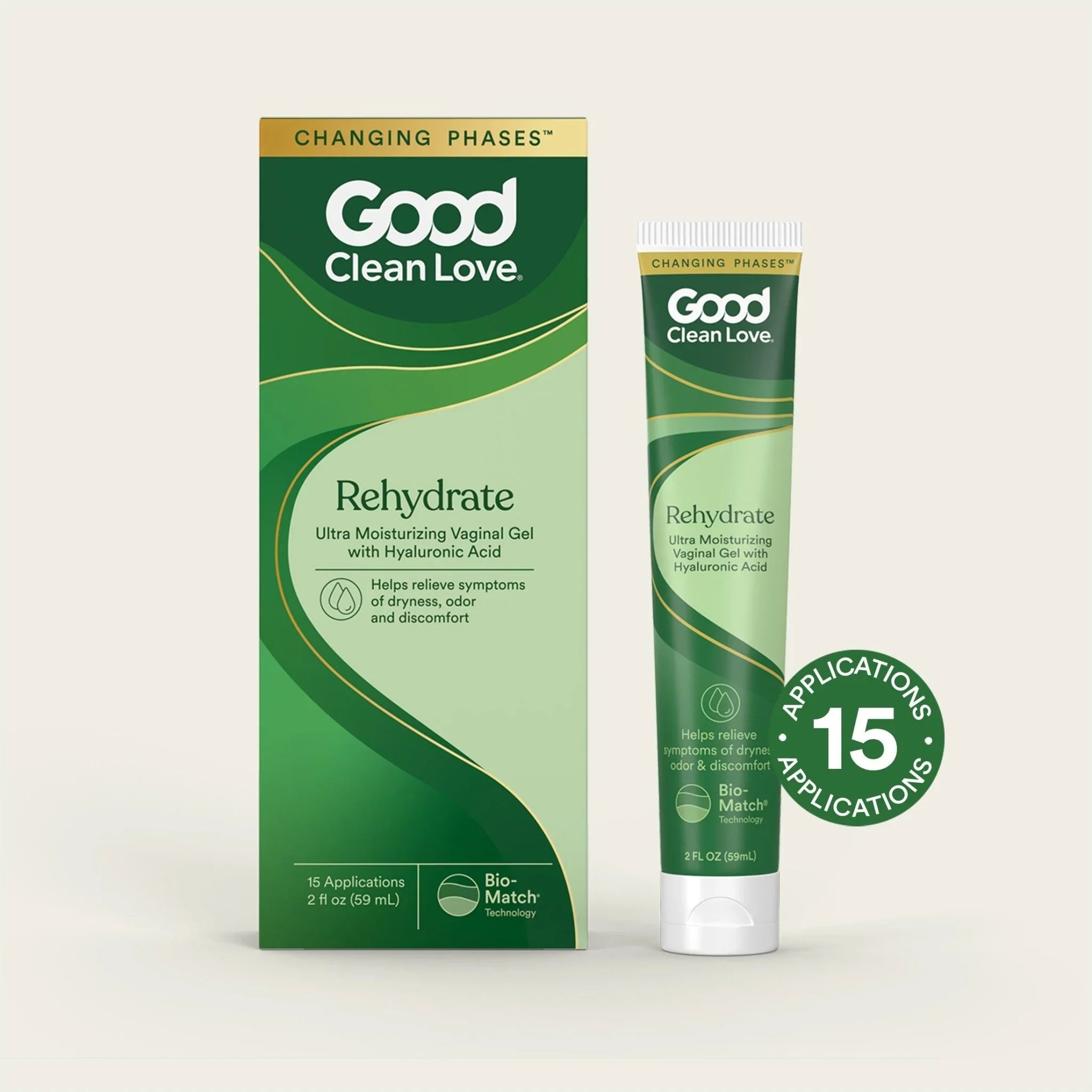 Good Clean Love Rehydrate Ultra Moist Vaginal Gel, 2 FL OZ, Intimate Moisturizer for Women