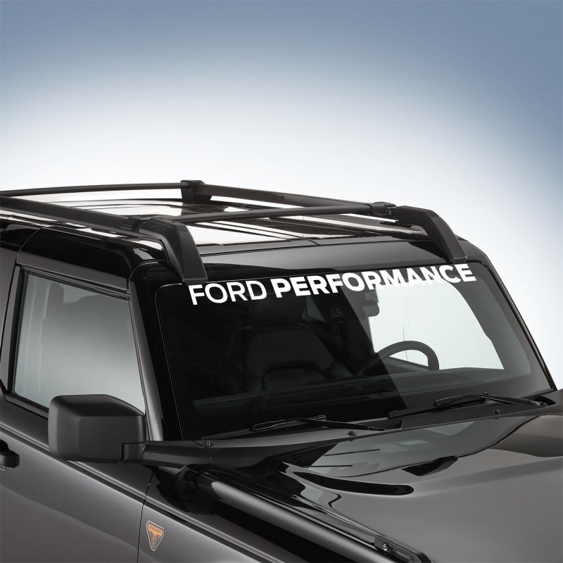 Ford Racing Ford Performance Bronco Windshield Banner - White M-1820-BRW