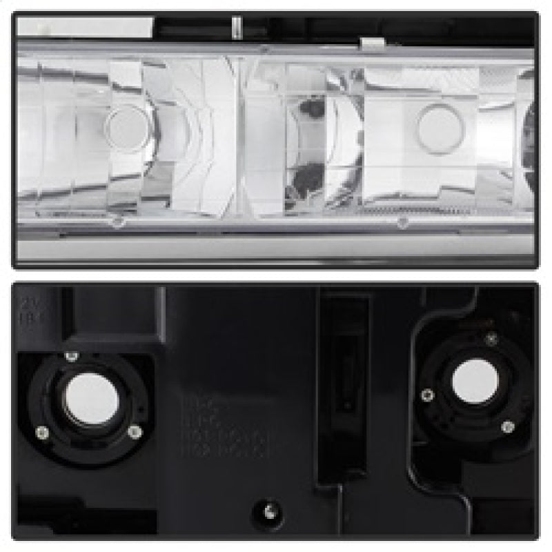 SPYDER Xtune Chevy Suburban 94-98 Headlights w/ Corner & Parking Lights 8pcs Chrome HD-JH-CCK88-AM-C-SET 5069535