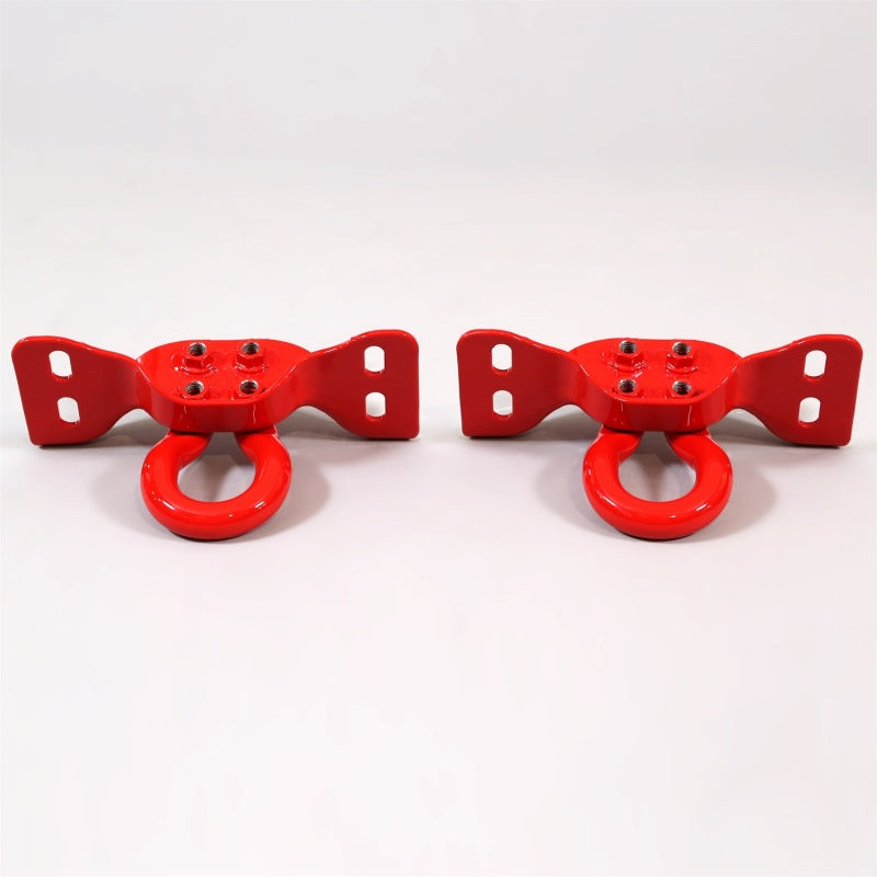 Ford Racing 17-22 Super Duty Tow Hooks - Red (Pair) M-18954-SDR