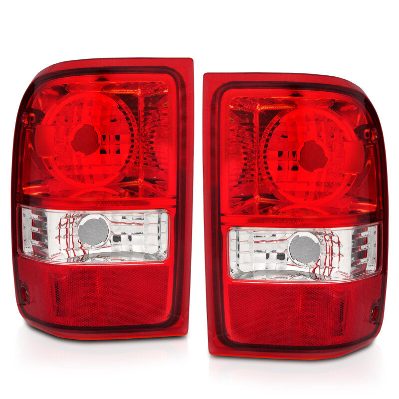 ANZO 2001-2011 Ford Ranger Taillights w/ Red/Clear Lens (OE Replacement) Pair 211182