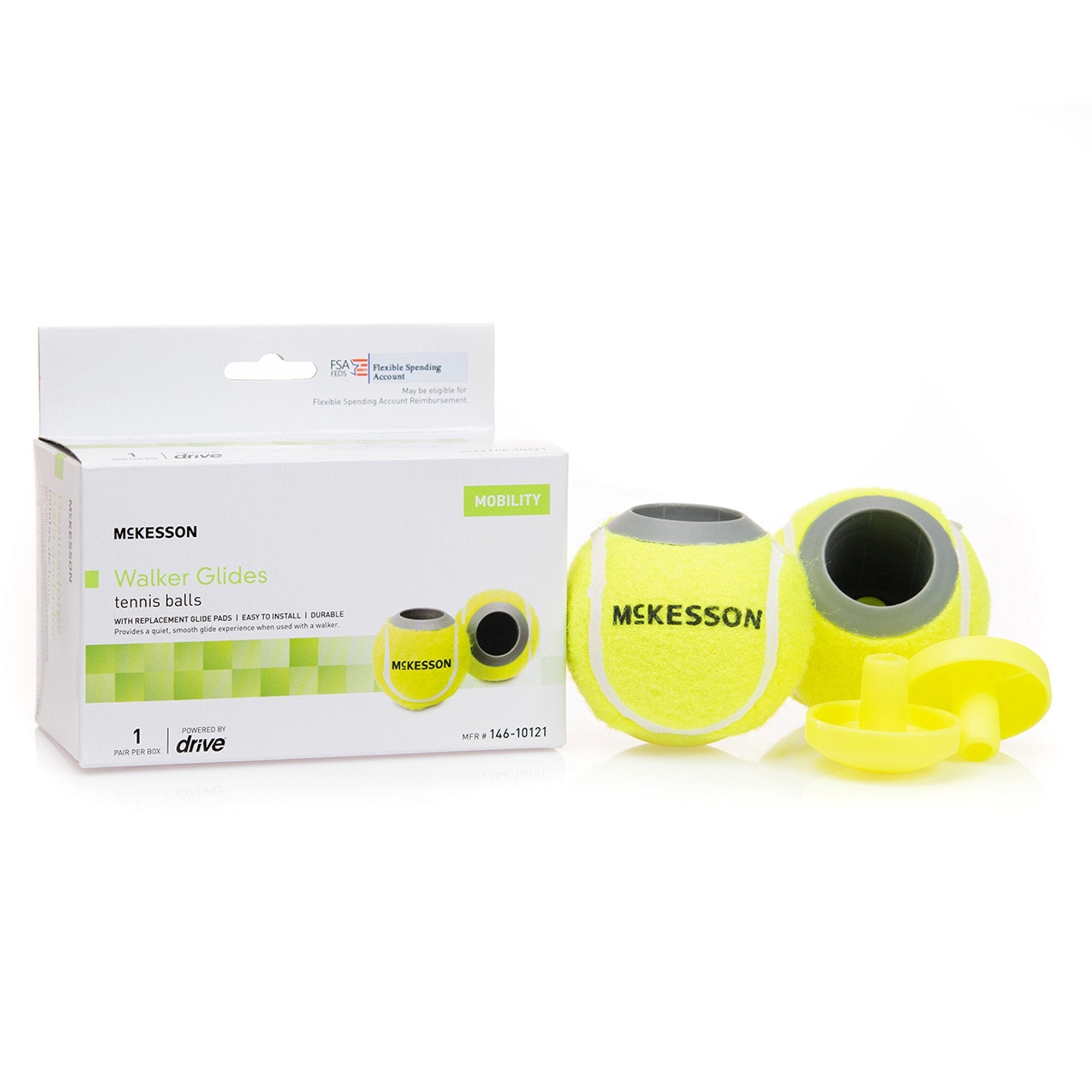McKesson Tennis Ball Glide Pads 146-10121
