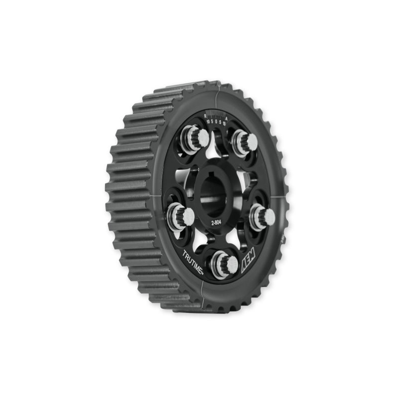 AEM Electronics Tru-Time Cam Gear Black 5-Bolt Honda D16Y7 & D16Y8