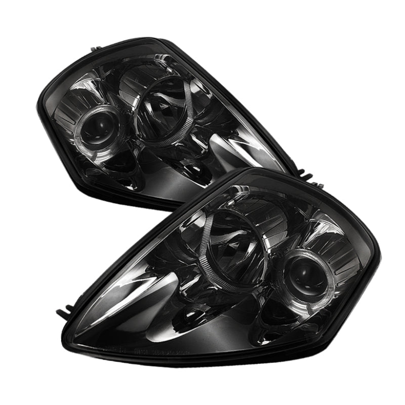 SPYDER Mitsubishi Eclipse 00-05 Projector Headlights LED Halo Smke High H1 Low H1 PRO-YD-ME00-HL-SMC 5011398