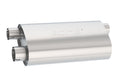 Borla Transverse Flow Notched Muffler - Oval Single Inlet/Dual Outlet 2.5in 19in x 10.5in x 5.5in 400498